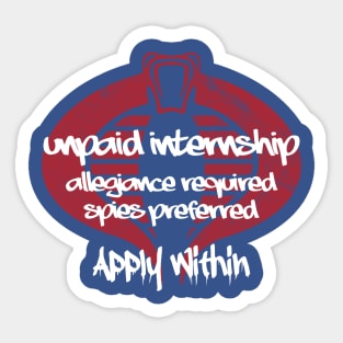 Cobra Internship Sticker